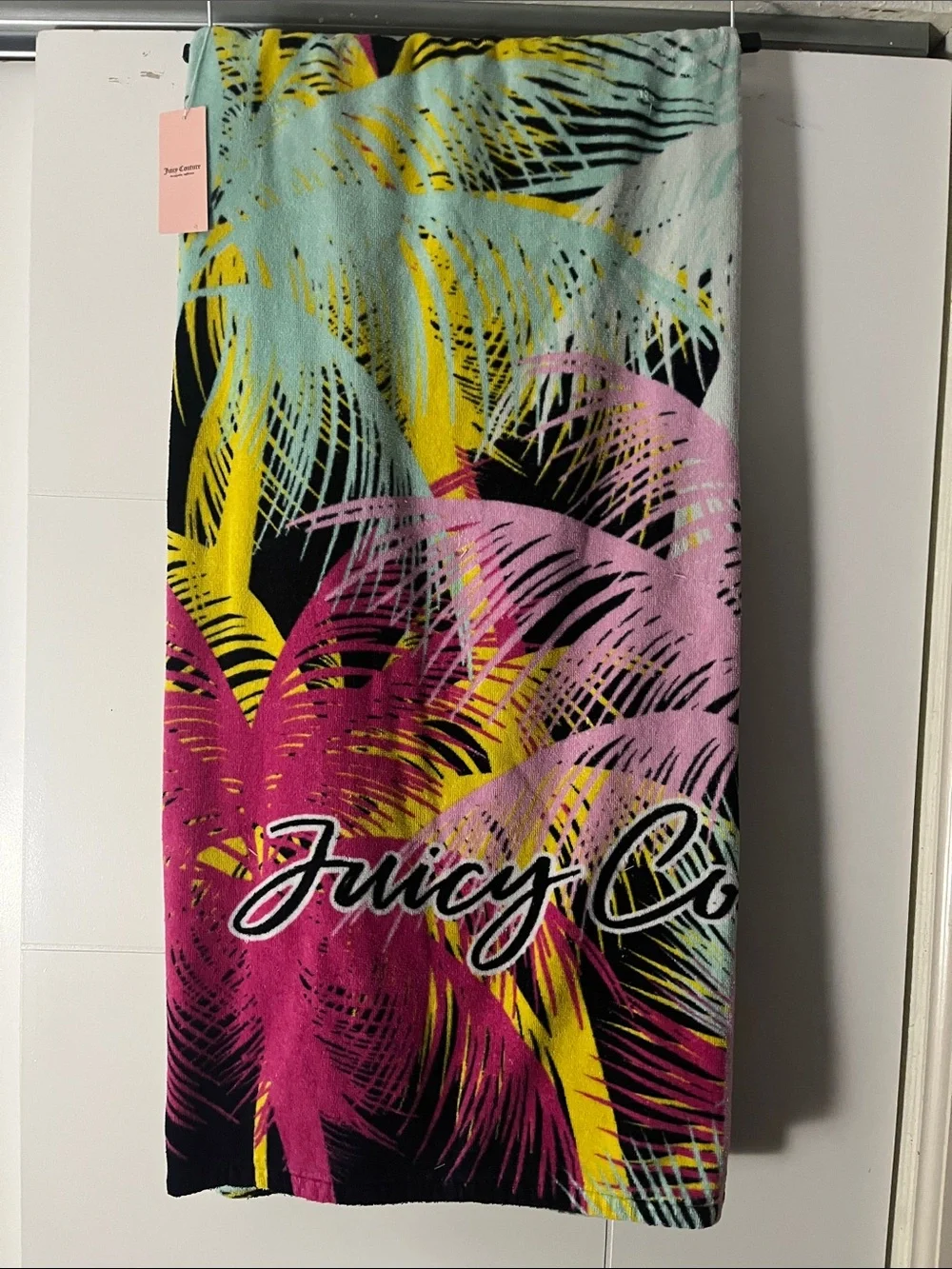 Juicy Couture Multicolor Tropical Palm Beach Towel